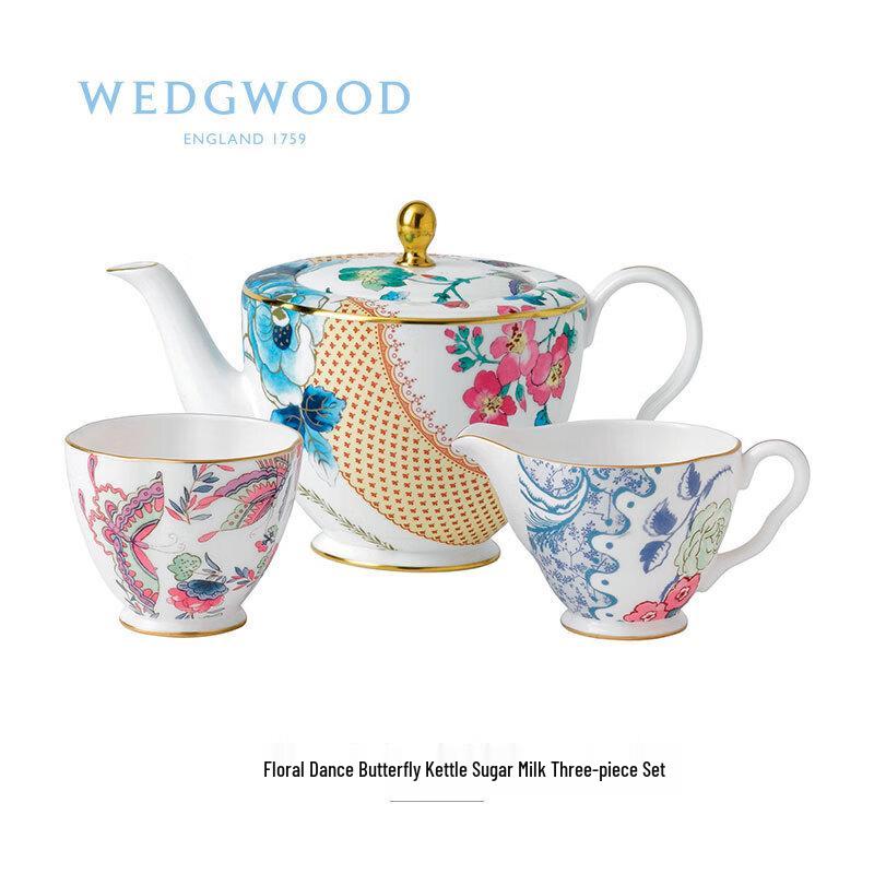 Wedgwood Butterfly Bloom Teapot, Cream & Sugar Set
Wedgwood Butterfly Bloom Teapot, Cream & Sugar Set