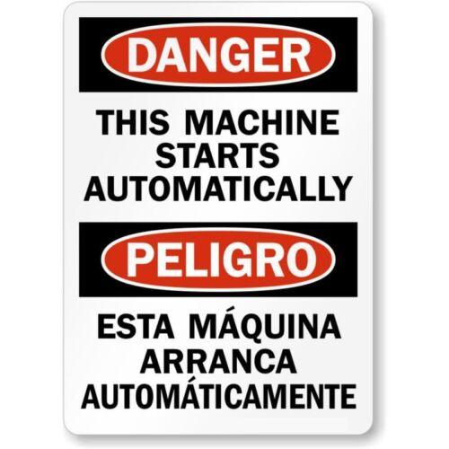 Automatic Equipment Bilingual Aluminum Weatherproof Sign pAluminum 20x30cm(7.8x11.8inch)
Automatic Equipment Bilingual Aluminum Weatherproof Sign pAluminum 20x30cm(7.8x11.8inch)