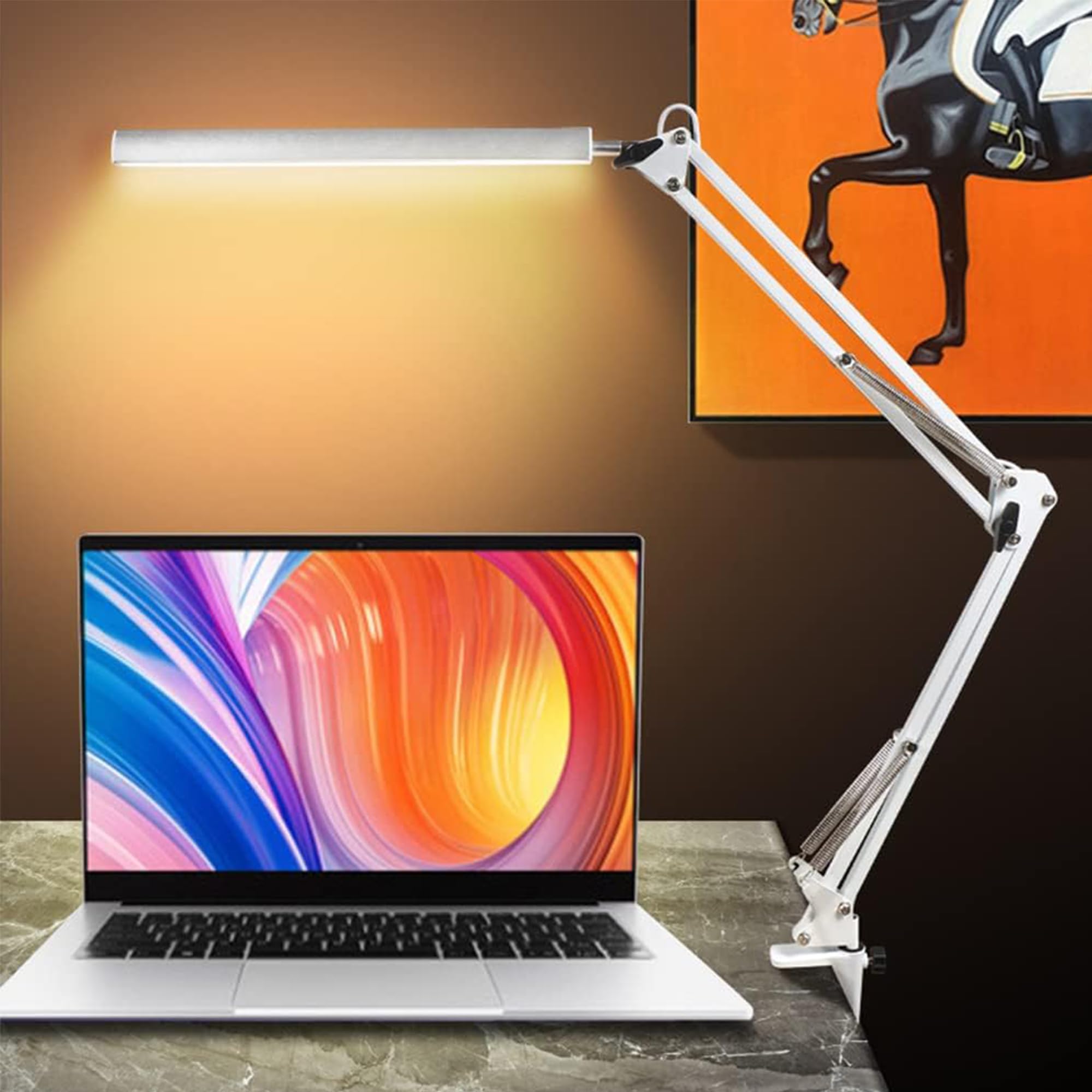 Makilight Desk Table Book 3 Lighting 10 Brightness 12W Arm Desk Lamp with Tabletop LED Book Easy on the Vision Adjustable Easy Dorm Reading High білий
Makilight Desk Table Book 3 Lighting 10 Brightness 12W Arm Desk Lamp with Tabletop LED Book Easy on the Vision Adjustable Easy Dorm Reading High білий