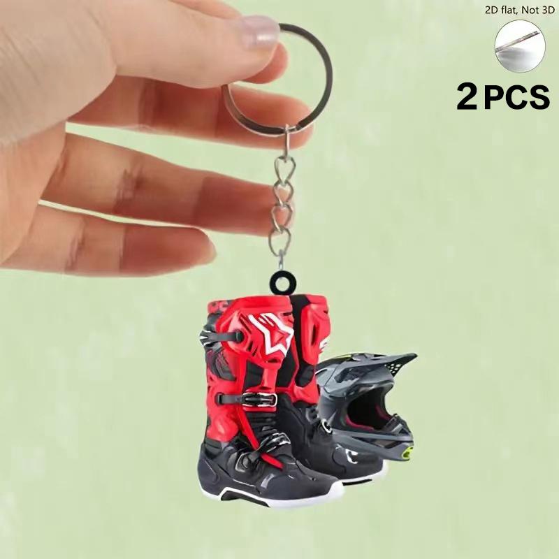 2Pcs 2D Flat Motocross Keychain Motorcycle Helmet Keychain Accessories Bag Charms Motorcyclist Knight Car Keychains Keyrings
2Pcs 2D Flat Motocross Keychain Motorcycle Helmet Keychain Accessories Bag Charms Motorcyclist Knight Car Keychains Keyrings