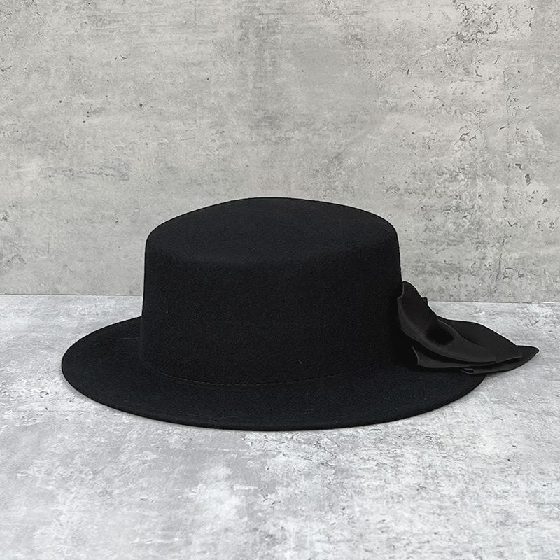 French Elegant Bow Flat Top Top Top Hat Women Autumn And Winter British Retro Wool Hat Flat Edge Internet Celebrity Woolen Hat M57cm one-size-fits-most adjustable small hat
French Elegant Bow Flat Top Top Top Hat Women Autumn And Winter British Retro Wool Hat Flat Edge Internet Celebrity Woolen Hat M57cm one-size-fits-most adjustable small hat