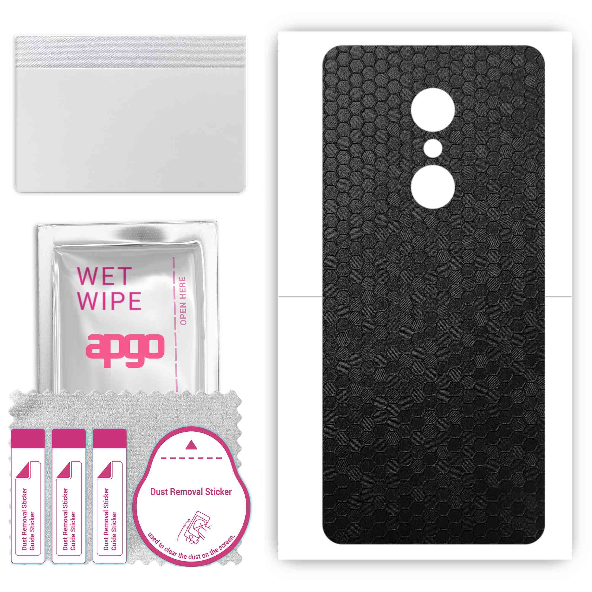 apgo Protective Skin Sticker for the back compatible with Alcatel 3c, Wrap Film, Foil, Vinyl - Pattern Black Honeycomb
apgo Protective Skin Sticker for the back compatible with Alcatel 3c, Wrap Film, Foil, Vinyl - Pattern Black Honeycomb