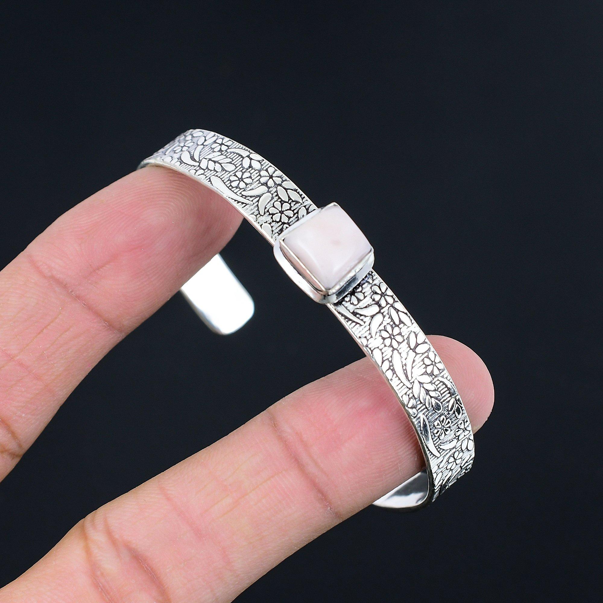 Sisters Day Sale Natural Pink Opal Mother Bangle Bracelet 925 Sterling Silver Adjustable
Sisters Day Sale Natural Pink Opal Mother Bangle Bracelet 925 Sterling Silver Adjustable