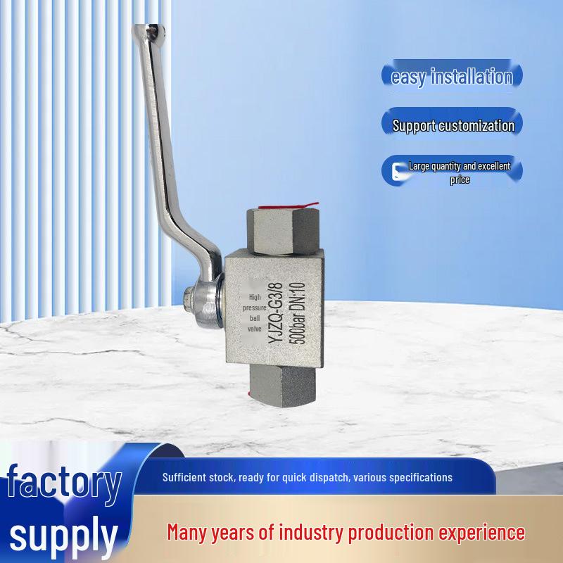 YJZQ High-Pressure Hydraulic Ball Valve for Natural Gas, Imperial/Metric Female Thread, Manual Switch DN10
YJZQ High-Pressure Hydraulic Ball Valve for Natural Gas, Imperial/Metric Female Thread, Manual Switch DN10