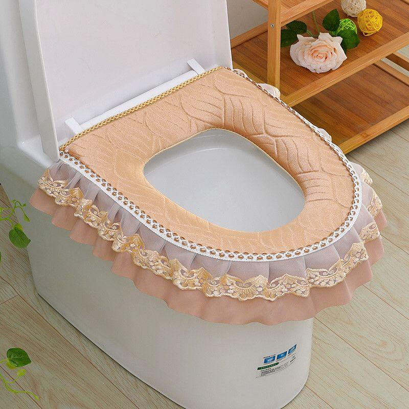 Toilet Cushion Collar Seat Cover Universal Zipper, Adhesive Buckle Waterproof and Warm Lace Edge All Season Universal Toilet Sticker one pack
Toilet Cushion Collar Seat Cover Universal Zipper, Adhesive Buckle Waterproof and Warm Lace Edge All Season Universal Toilet Sticker one pack