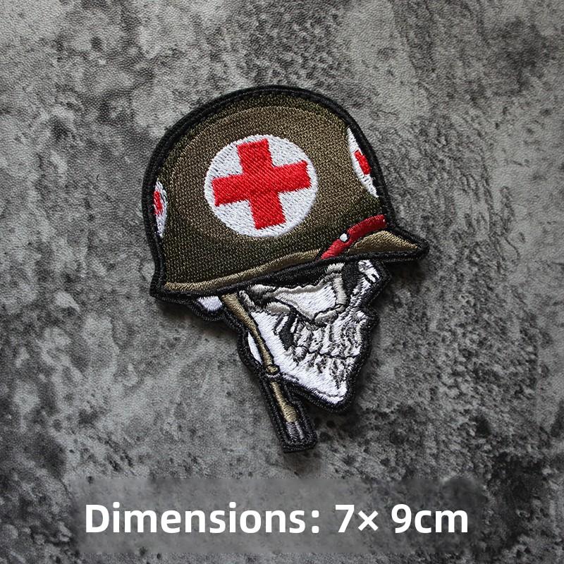 Delicate Full Embroidery Velcro Badge Skull Armband Laser Cut 3D Embroidery Morale Badge Tactical Pack
Delicate Full Embroidery Velcro Badge Skull Armband Laser Cut 3D Embroidery Morale Badge Tactical Pack