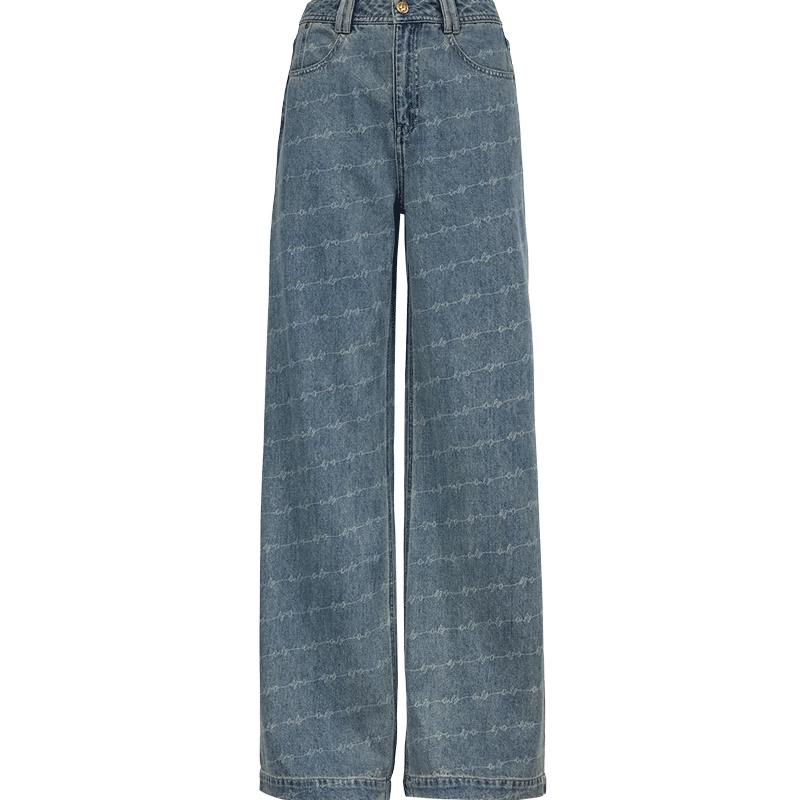 ONLY Women s High-Waist Full-Print Straight-Leg Jeans L
ONLY Women s High-Waist Full-Print Straight-Leg Jeans L