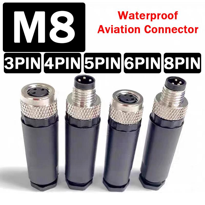 5/20/100Pcs M8 Waterproof Connectors 3PIN 4PIN 5PIN 6PIN 8PIN Straight Male Female Aviation Plug Socket for Proximity Switches 5 PCS
5/20/100Pcs M8 Waterproof Connectors 3PIN 4PIN 5PIN 6PIN 8PIN Straight Male Female Aviation Plug Socket for Proximity Switches 5 PCS