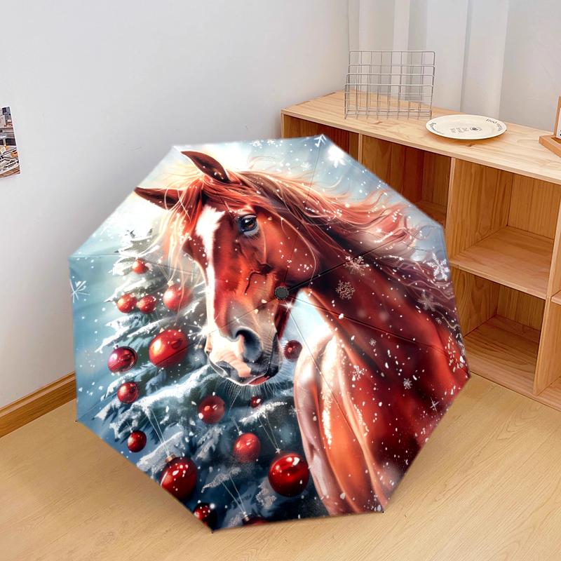 1 PC Automatic Folding Umbrella - elegant horses Pattern, Portable & Foldable Design with 8 Ribs, Christmas Birthday Gifts
1 PC Automatic Folding Umbrella - elegant horses Pattern, Portable & Foldable Design with 8 Ribs, Christmas Birthday Gifts