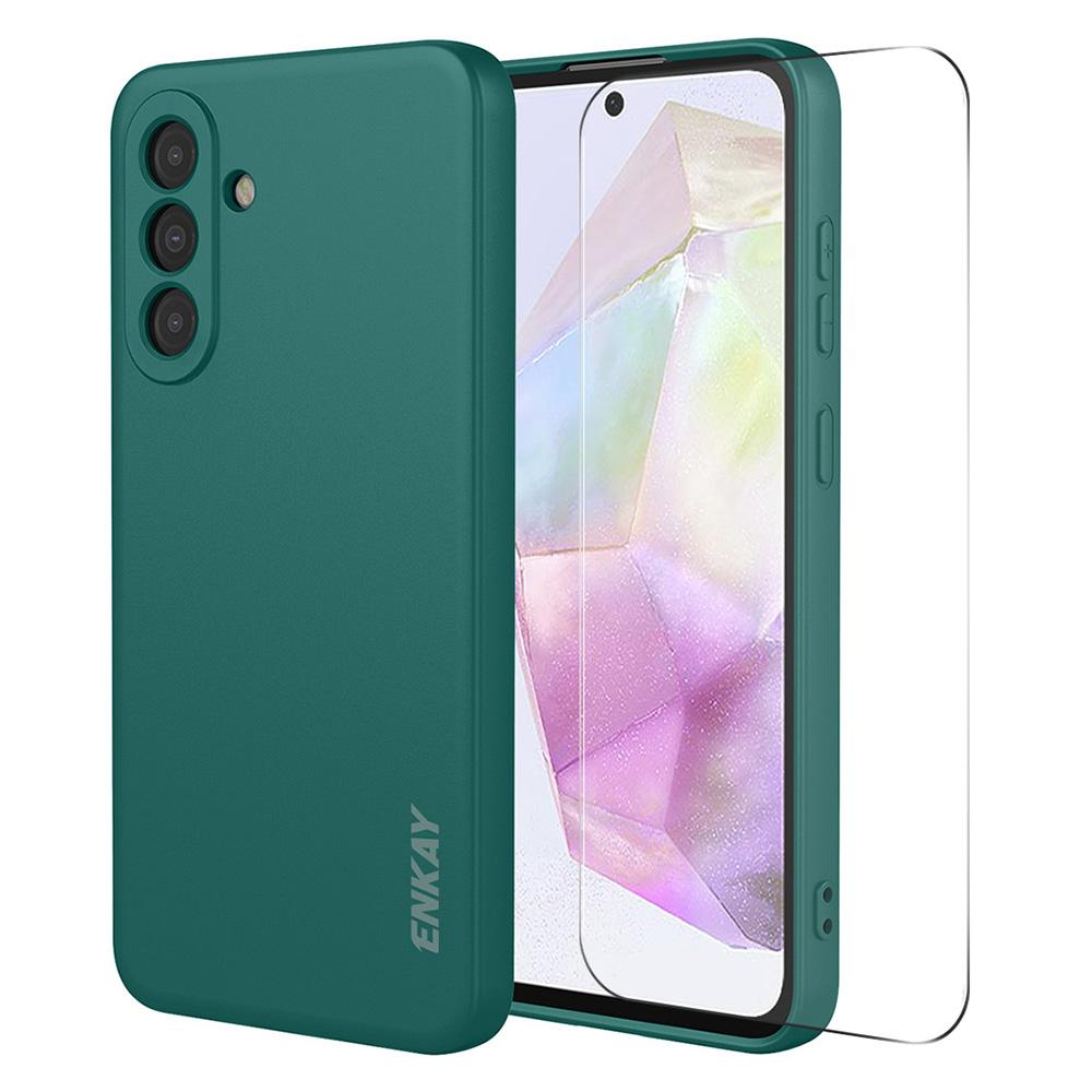 ENKAY HAT PRINCE For Samsung Galaxy A37 5G Silicone Case Straight Edge Phone Cover + 9H Glass Protector
ENKAY HAT PRINCE For Samsung Galaxy A37 5G Silicone Case Straight Edge Phone Cover + 9H Glass Protector