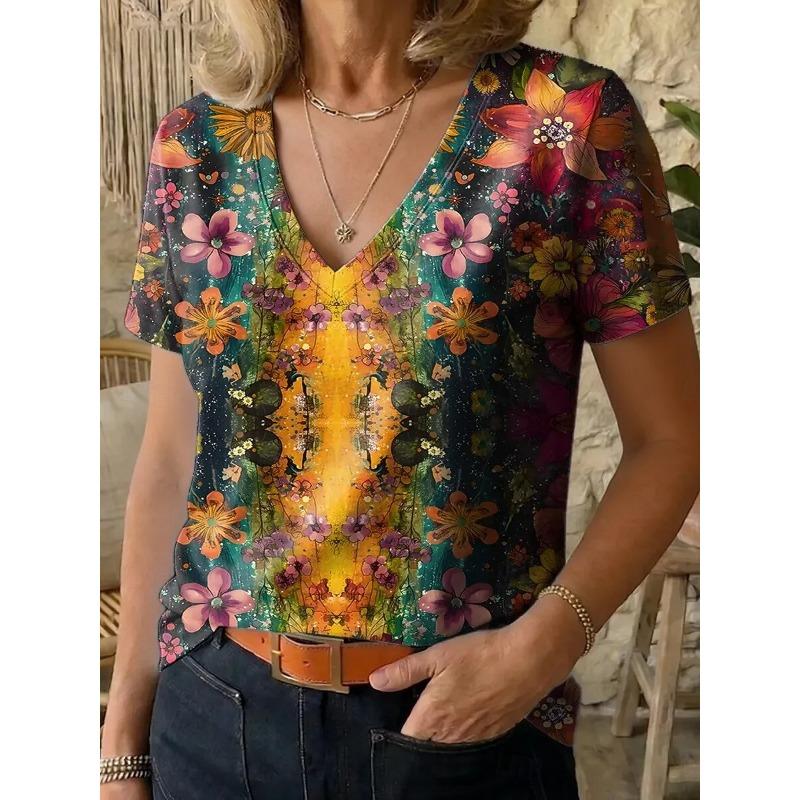 Women s T Shirt Print Floral Graphic Vintage Stylish Classic Short Sleeve V Neck Regular Tops 6XL
Women s T Shirt Print Floral Graphic Vintage Stylish Classic Short Sleeve V Neck Regular Tops 6XL