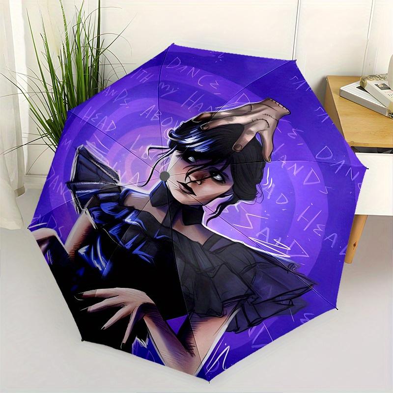 Wednesday Automatic Folding Umbrella 8 Ribs Lightweight Design, Durable Iron Frame, Compact and Portable, Ideal Birthday or Christmas Gift
Wednesday Automatic Folding Umbrella 8 Ribs Lightweight Design, Durable Iron Frame, Compact and Portable, Ideal Birthday or Christmas Gift