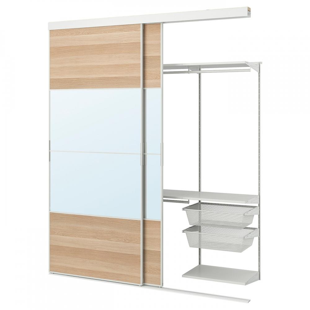 IKEA SKYTTA Sitta BOAXEL Boaxel встроенный шкаф+раздвижная дверь белая мехем сова белая морилка с рисунком дуба зеркало стекло 202x60x240 см
IKEA SKYTTA Sitta BOAXEL Boaxel встроенный шкаф+раздвижная дверь белая мехем сова белая морилка с рисунком дуба зеркало стекло 202x60x240 см