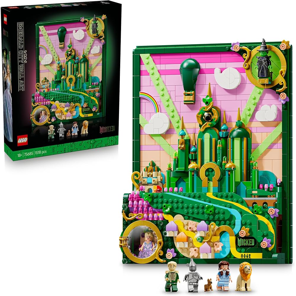 LEGO Wicked Wall Art Emerald City Building Blocks Toy for Role Play and Doll Play
LEGO Wicked Wall Art Emerald City Building Blocks Toy for Role Play and Doll Play