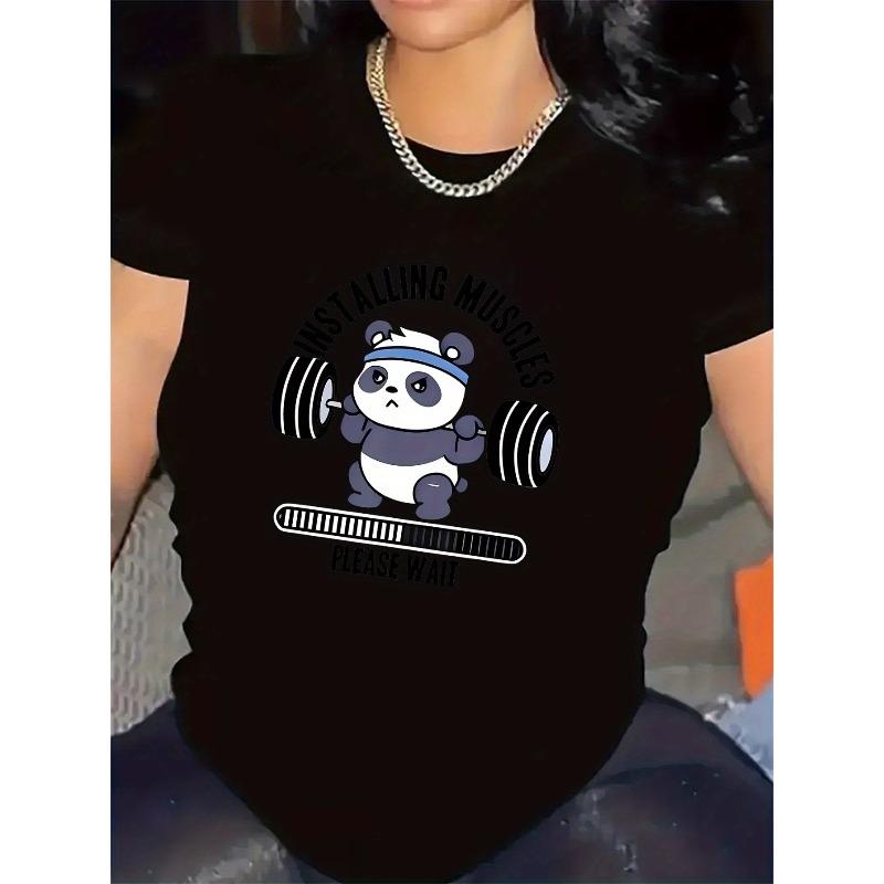 European sizes Women S Gym T-Shirt - Funny Just Allowing Muscles Panda Graphic Tee Everyday & Athletic Wear, Gym Clothes, Yoga Apparel 4XL
European sizes Women S Gym T-Shirt - Funny Just Allowing Muscles Panda Graphic Tee Everyday & Athletic Wear, Gym Clothes, Yoga Apparel 4XL