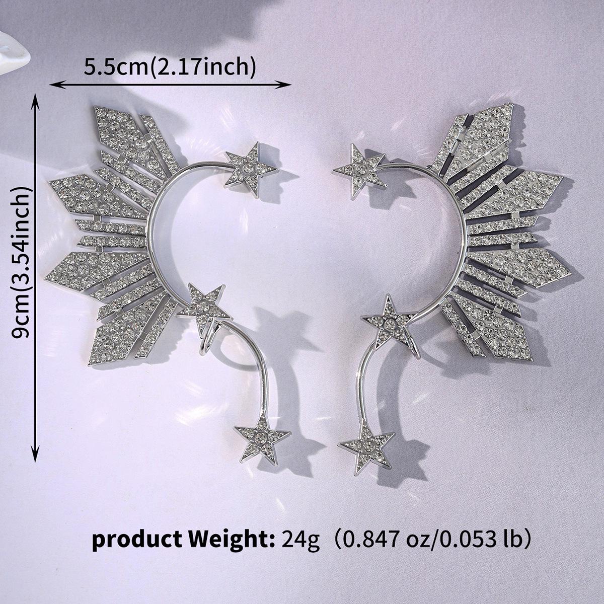 European & American Fashion Elf Ear Cuff with Rhinestone Star Clip – No Piercing Needed
European & American Fashion Elf Ear Cuff with Rhinestone Star Clip – No Piercing Needed