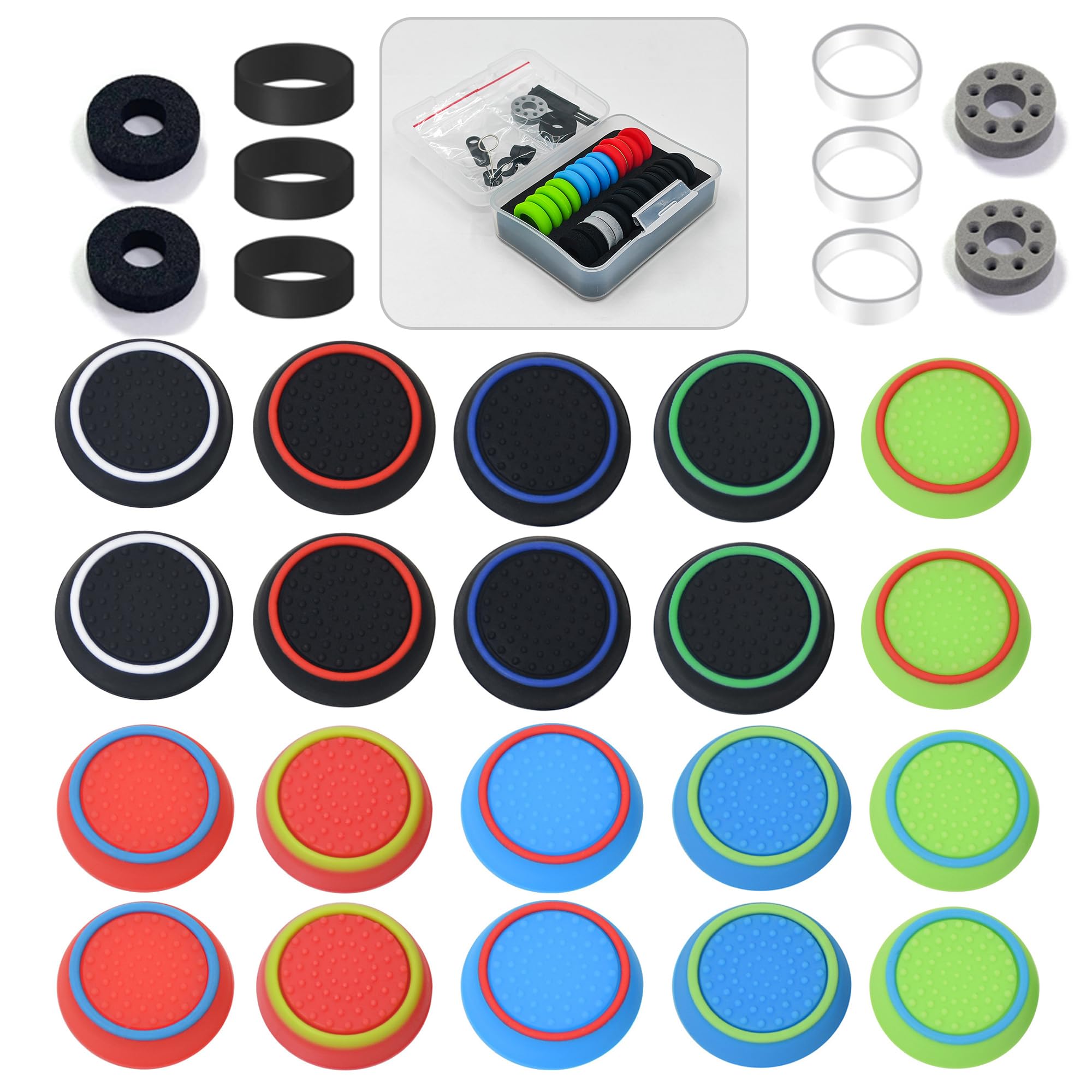 Compatible with Xbox Compatible Switch Pro Controller Stick Cover Controller Stick Protection Ring Assist Ring with Storage 30 Pieces Blue ZHI-NYLLDJS
Compatible with Xbox Compatible Switch Pro Controller Stick Cover Controller Stick Protection Ring Assist Ring with Storage 30 Pieces Blue ZHI-NYLLDJS