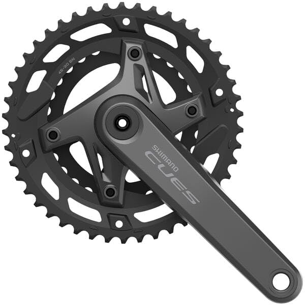 SHIMANO CUES Front Chainwheel Without Chain Guard Crank EFCU60002CX60X FC-U6000-2 Length/170mm 46/30T 9/10S
SHIMANO CUES Front Chainwheel Without Chain Guard Crank EFCU60002CX60X FC-U6000-2 Length/170mm 46/30T 9/10S