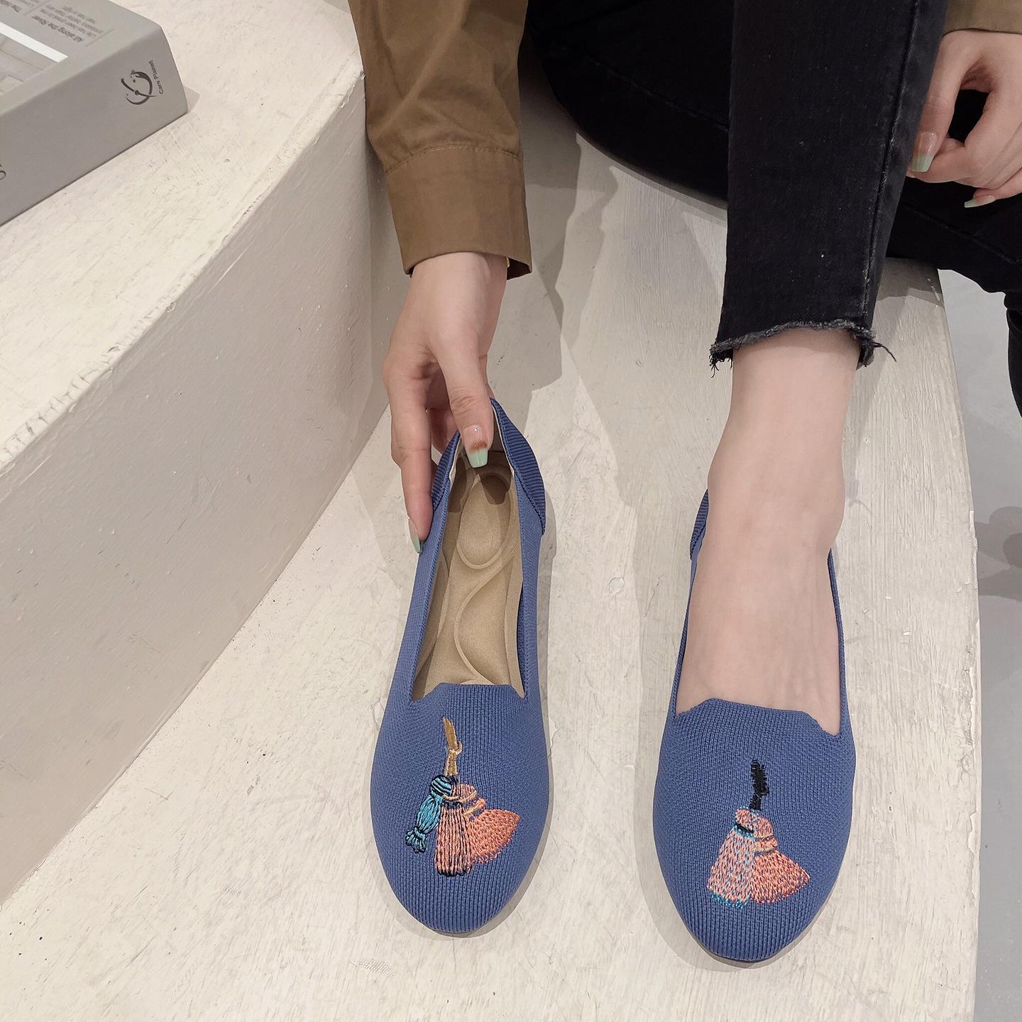 Fashion Women Flat Knitted Shoes Fashion Round Toe Women s Slip on Flat Casual Shoes Ballet Shoes Female Light Comfort Shoes Zapatillas 34 синий
Fashion Women Flat Knitted Shoes Fashion Round Toe Women s Slip on Flat Casual Shoes Ballet Shoes Female Light Comfort Shoes Zapatillas 34 синий