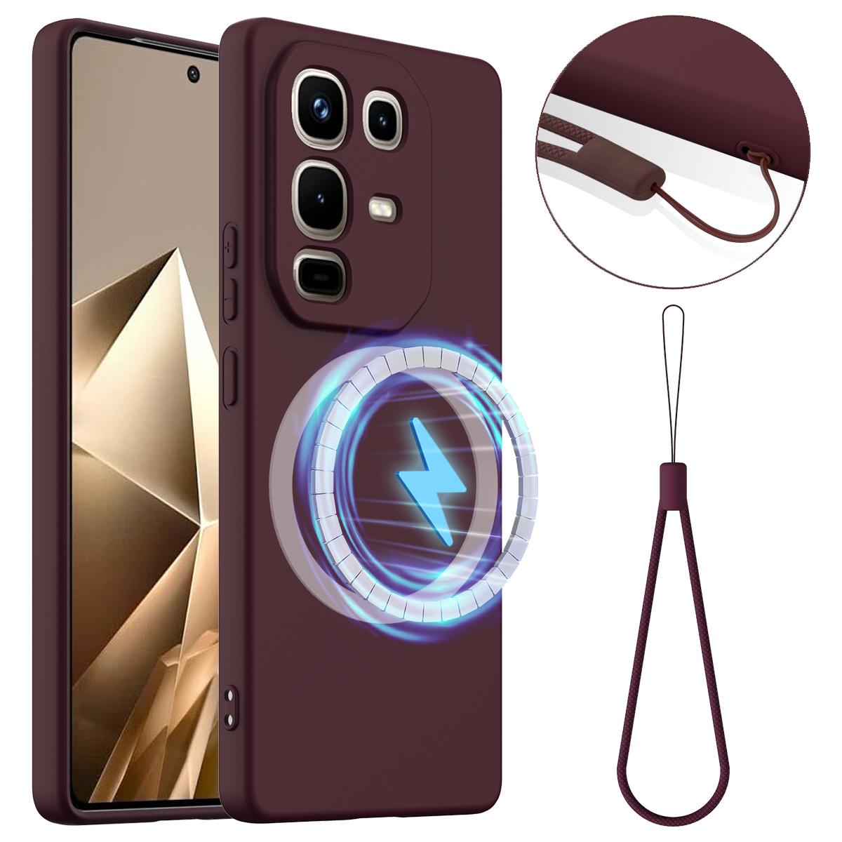 Чехол для Infinix Note 50 Pro+ 5G, совместимый с MagSafe, противоударный, из жидкого силикона Wine Red
Чехол для Infinix Note 50 Pro+ 5G, совместимый с MagSafe, противоударный, из жидкого силикона Wine Red