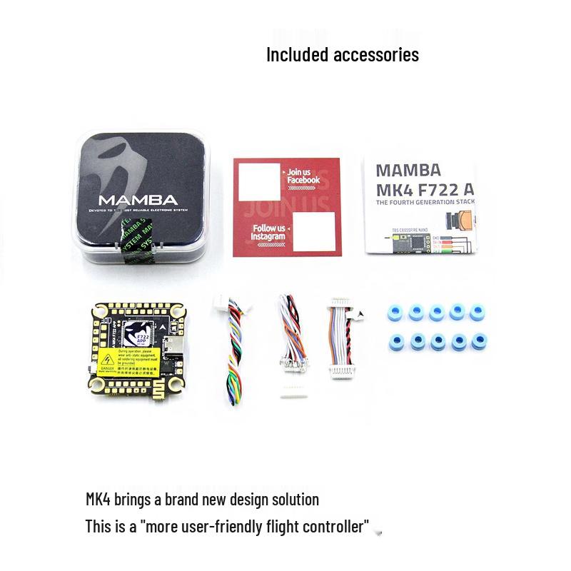 Xinyuantuo Mamba MK4 F722 FPV Flight Controller
Xinyuantuo Mamba MK4 F722 FPV Flight Controller