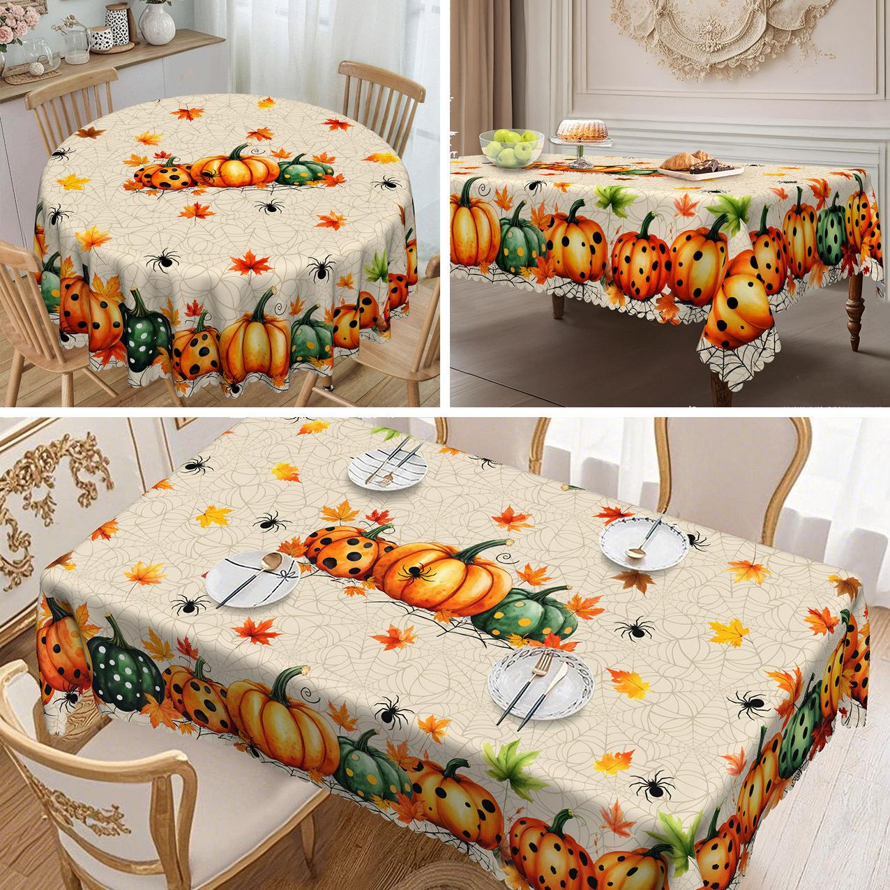 1 Halloween Tablecloth, Pumpkin Twine Halloween Round Tablecloth, Pumpkin Spider Web Spider Bat Pattern round tablecloth-152x152cm
1 Halloween Tablecloth, Pumpkin Twine Halloween Round Tablecloth, Pumpkin Spider Web Spider Bat Pattern round tablecloth-152x152cm