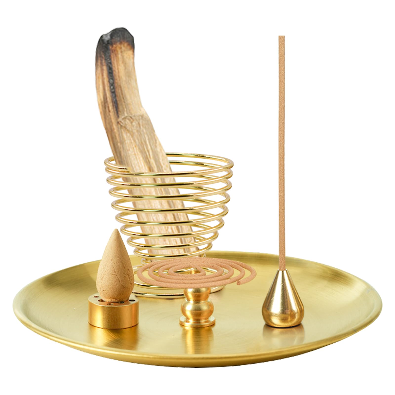 MrMrKura 5-предметный набор из латуни: подставка для благовоний и блюдце, многоцелевая подставка для благовоний, курильница, стильная подставка для благовоний шалфей и пало санто
MrMrKura 5-предметный набор из латуни: подставка для благовоний и блюдце, многоцелевая подставка для благовоний, курильница, стильная подставка для благовоний шалфей и пало санто