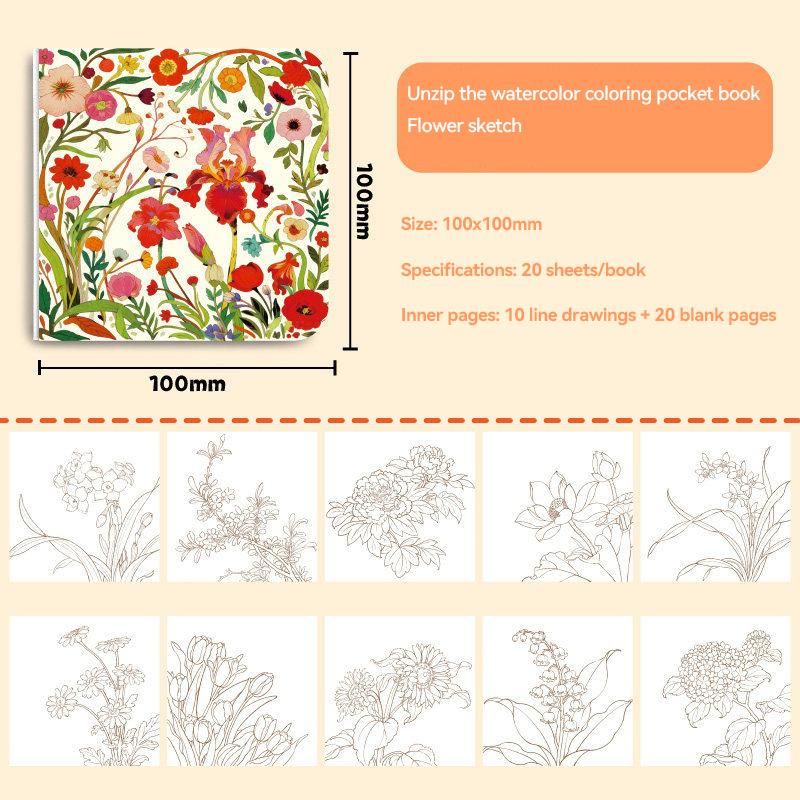 Children s Graffiti Painting Book 20/100 Sheets Watercolor Painting Coloring Book Cartoon Drawing Learning DIY Coloring Gift
Children s Graffiti Painting Book 20/100 Sheets Watercolor Painting Coloring Book Cartoon Drawing Learning DIY Coloring Gift