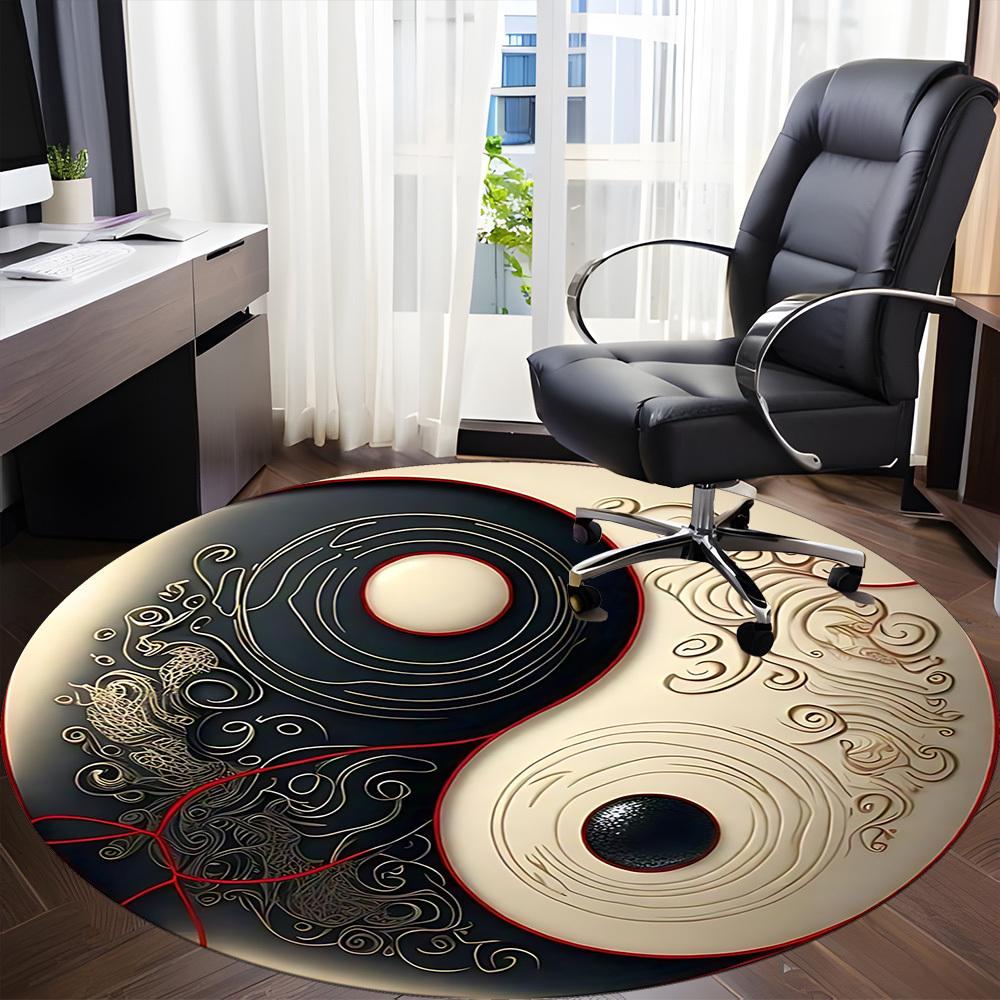 1pc Yin Yang Symbol Chair Carpet for Office, Non-slip, Soft and Durable Leisure Rug, Perfect for Office, Living Room yy251103126 80cm by 80cm
1pc Yin Yang Symbol Chair Carpet for Office, Non-slip, Soft and Durable Leisure Rug, Perfect for Office, Living Room yy251103126 80cm by 80cm