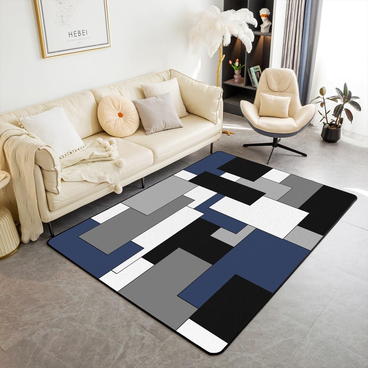 Erosebridal Purple Checkered Area Rug Black White Gray Living Room Rugs,Area Rug 5X7,Modern Abstract Grid Decorative Carpet Geometry Striped 160cm x 200cm
Erosebridal Purple Checkered Area Rug Black White Gray Living Room Rugs,Area Rug 5X7,Modern Abstract Grid Decorative Carpet Geometry Striped 160cm x 200cm