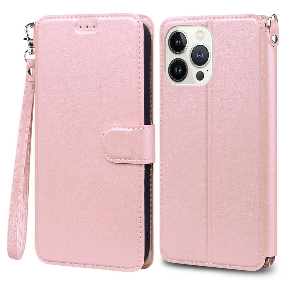 For iPhone 15 Pro Max Case PU Leather Flip Stand Wallet Phone Cover with Wrist Strap Pink
For iPhone 15 Pro Max Case PU Leather Flip Stand Wallet Phone Cover with Wrist Strap Pink