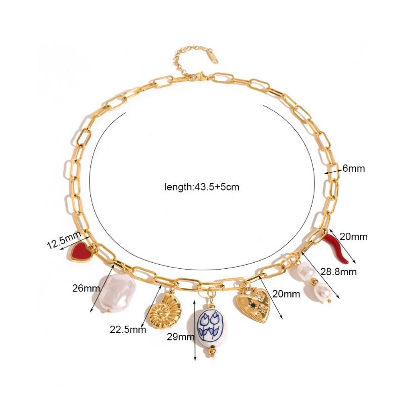 Ins Style Ocean Vacation Style Conch Fish Ceramics Pendant Necklace Steel Chain Waterproof Minimalist Jewelry Gifts
Ins Style Ocean Vacation Style Conch Fish Ceramics Pendant Necklace Steel Chain Waterproof Minimalist Jewelry Gifts