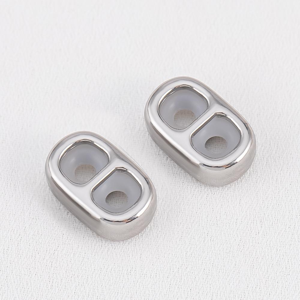 5pcs PVD Stainless Steel Stopper Spacer Beads Non-slip Silicone Ring Double Hole Adjustment End Cap DIY Bracelets Jewelry Making 5pcs
5pcs PVD Stainless Steel Stopper Spacer Beads Non-slip Silicone Ring Double Hole Adjustment End Cap DIY Bracelets Jewelry Making 5pcs