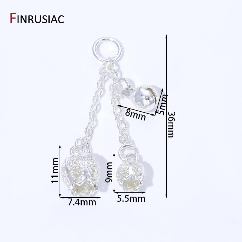 18K Gold Plated Brass Flower Bell Tassel Pendant Charm for DIY Earrings Necklace Bracelet Making Accessories,Jewelry Material 2 pieces
18K Gold Plated Brass Flower Bell Tassel Pendant Charm for DIY Earrings Necklace Bracelet Making Accessories,Jewelry Material 2 pieces