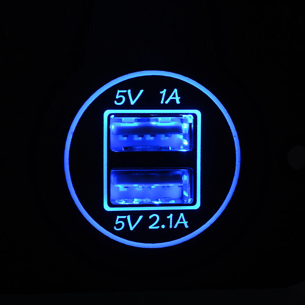 5V 3.1A Двойной USB-адаптер для зарядного устройства Розетка для 12 В 24 В Мотоцикл Автомобиль
5V 3.1A Двойной USB-адаптер для зарядного устройства Розетка для 12 В 24 В Мотоцикл Автомобиль