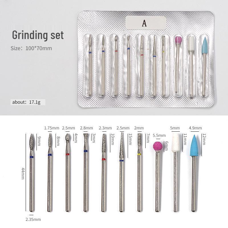 Russian Style Manicure Tool Set with Diamond & Tungsten Steel Grinding Heads
Russian Style Manicure Tool Set with Diamond & Tungsten Steel Grinding Heads