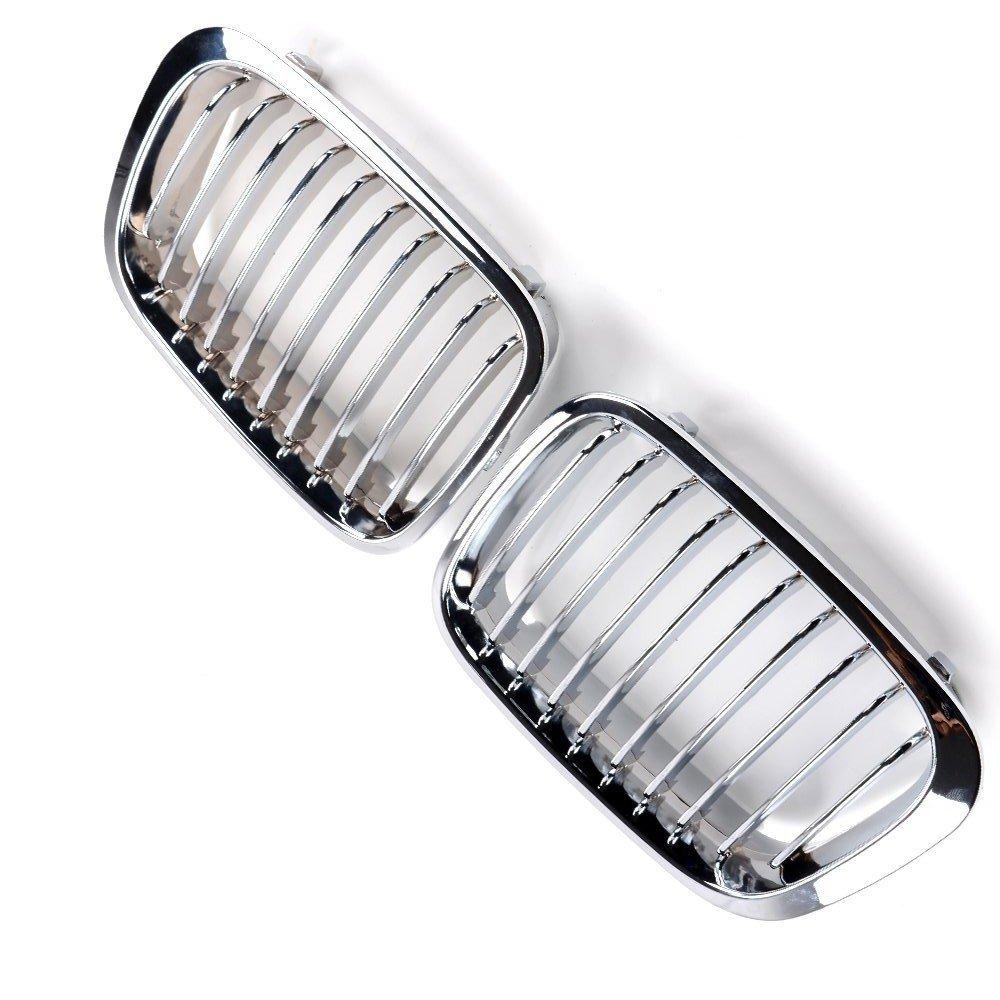 2Pcs Front Hood Kidney Grilles Grill Chrome Left Right For BMW E46 4 Door Sedan 320i 323i 325i 328i 330i 1998 1999 2000 2001 Chrome
2Pcs Front Hood Kidney Grilles Grill Chrome Left Right For BMW E46 4 Door Sedan 320i 323i 325i 328i 330i 1998 1999 2000 2001 Chrome