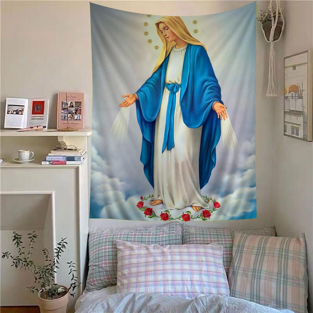 Bohemian Style Wall Hanging Home Decor Hippie Mandala Virgin Mary Jesus Suitable for Living Room Bedroom Office 74x94cm(29x37in)
Bohemian Style Wall Hanging Home Decor Hippie Mandala Virgin Mary Jesus Suitable for Living Room Bedroom Office 74x94cm(29x37in)