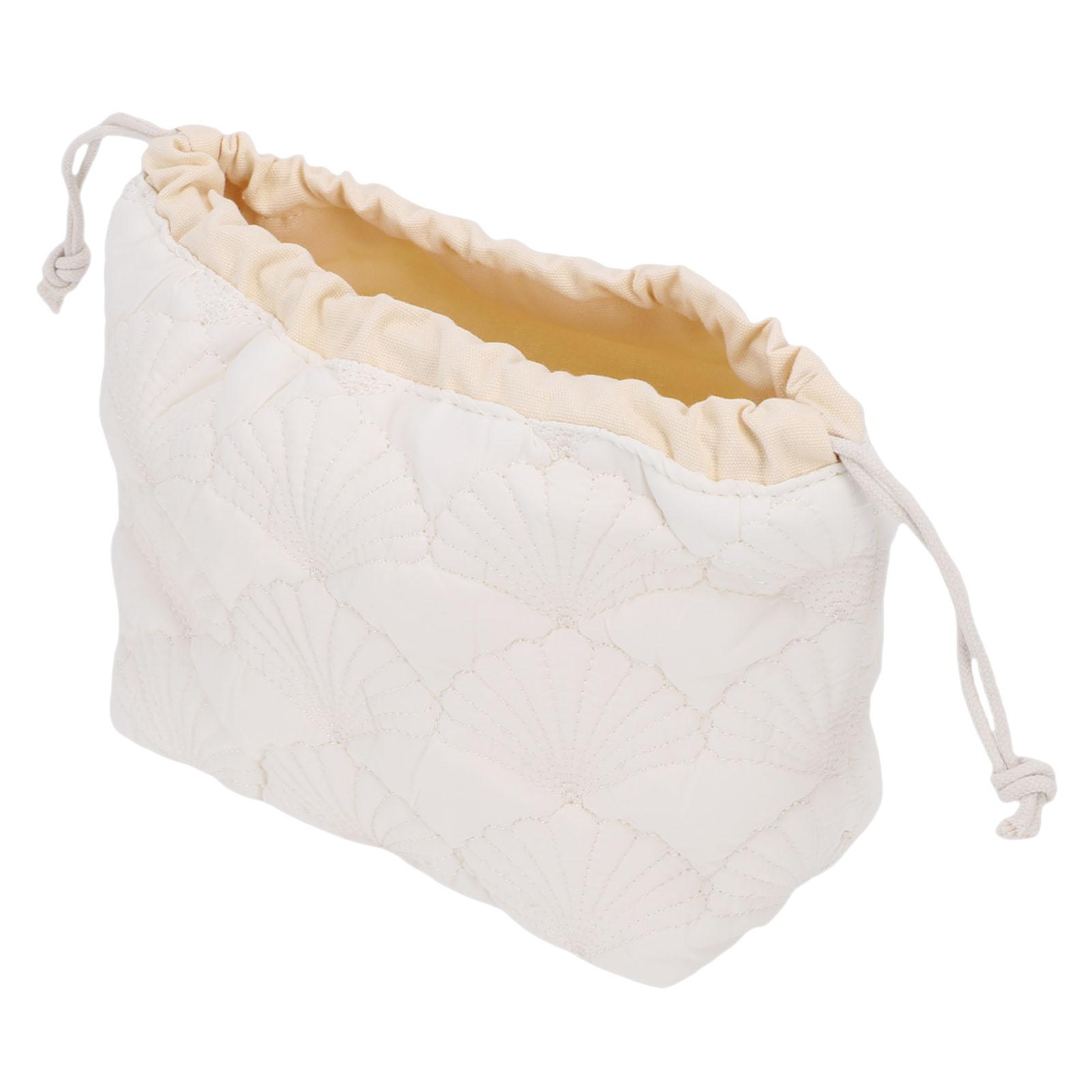 Quilted Drawstring Makeup Bag Aesthetic Cute Cosmetic Pouch Travel Toiletry for Skincare Products
Quilted Drawstring Makeup Bag Aesthetic Cute Cosmetic Pouch Travel Toiletry for Skincare Products