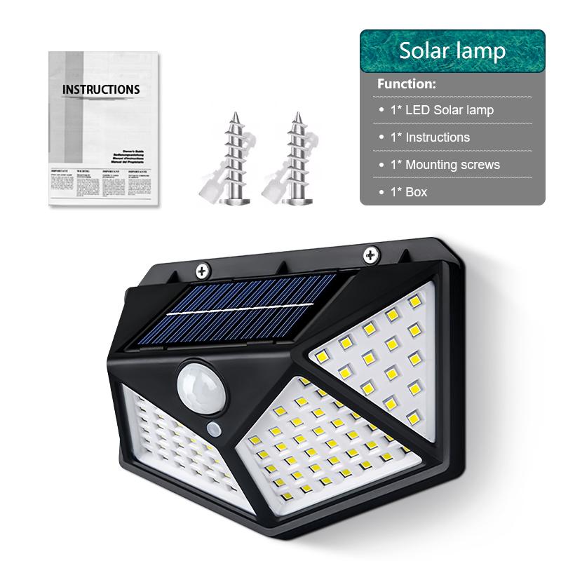 230 LED Solar Lights Outdoor 3-Sided Solar Powered Motion Sensor IP65 Waterproof Solar Light 3 Modes Wall Lamp for Outside Porch
230 LED Solar Lights Outdoor 3-Sided Solar Powered Motion Sensor IP65 Waterproof Solar Light 3 Modes Wall Lamp for Outside Porch