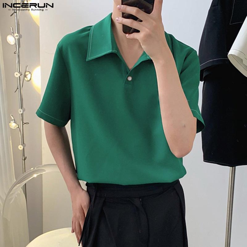 INCERUN 2022 Новые мужские футболки с коротким рукавом Вечеринка Бизнес Slim Fit Чистый цвет Повседневная свободная блузка Топы Плюс Размер
INCERUN 2022 Новые мужские футболки с коротким рукавом Вечеринка Бизнес Slim Fit Чистый цвет Повседневная свободная блузка Топы Плюс Размер