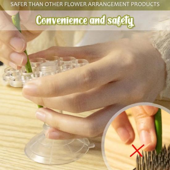 Спиральный держатель стебля икебаны 5 отверстий Водонепроницаемая ваза для цветов Особый случай DIY Букет Твистер Держатель цветочной композиции Свадебная вечеринка Цветок чистый