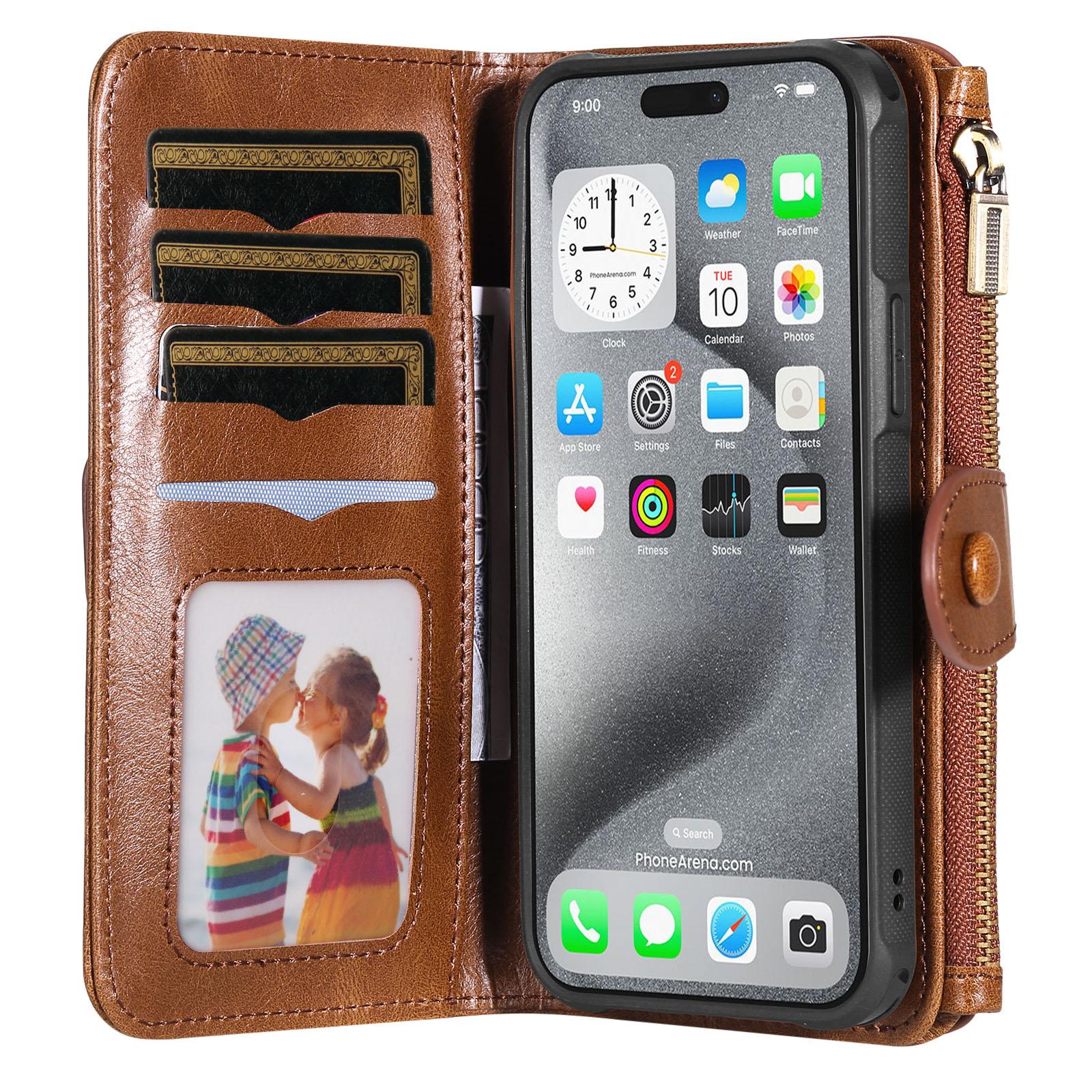 For iPhone 16 Pro Max Magnetic Case Detachable PU Leather Zipper Wallet Cover Black
For iPhone 16 Pro Max Magnetic Case Detachable PU Leather Zipper Wallet Cover Black