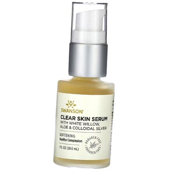 Сыворотка для кожи, Clear Skin Serum With White Willow, Aloe and Colloidal Silver, Swanson 29мл (43280028) 29ml
Сыворотка для кожи, Clear Skin Serum With White Willow, Aloe and Colloidal Silver, Swanson 29мл (43280028) 29ml