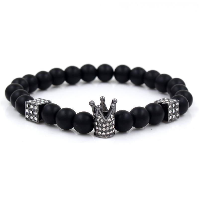 JYL TS Bracelet Crown Cube Beaded Design Amplifies Fortune & Stability gun black urobilin кольору
JYL TS Bracelet Crown Cube Beaded Design Amplifies Fortune & Stability gun black urobilin кольору