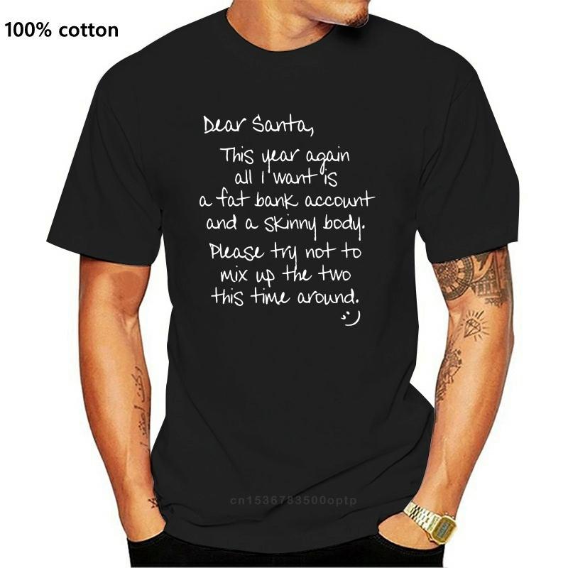 Dear Santa Funny T Shirt Men Black T Shirt Letter Printed Tshirts Xmas Gift Clothes Christmas Funny Tops Tees Cotton Fabric 3XL чорний 
Dear Santa Funny T Shirt Men Black T Shirt Letter Printed Tshirts Xmas Gift Clothes Christmas Funny Tops Tees Cotton Fabric 3XL чорний