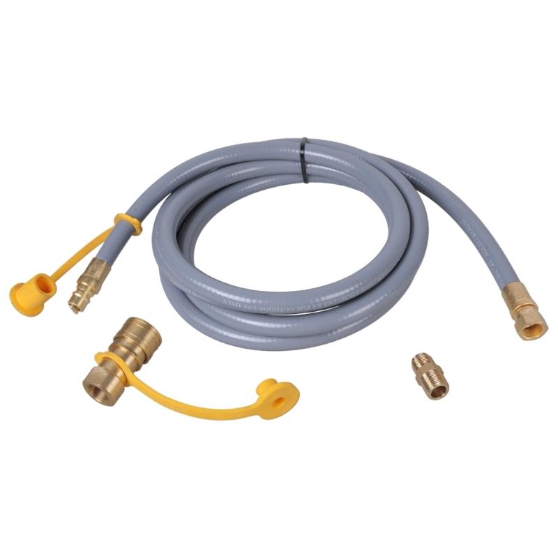 Natural Gas Conversion Kits 3/8inch Natural Gas Grill Hose with Quick Connect Fittings for Grill, Pizza Oven, Heater 1
Natural Gas Conversion Kits 3/8inch Natural Gas Grill Hose with Quick Connect Fittings for Grill, Pizza Oven, Heater 1