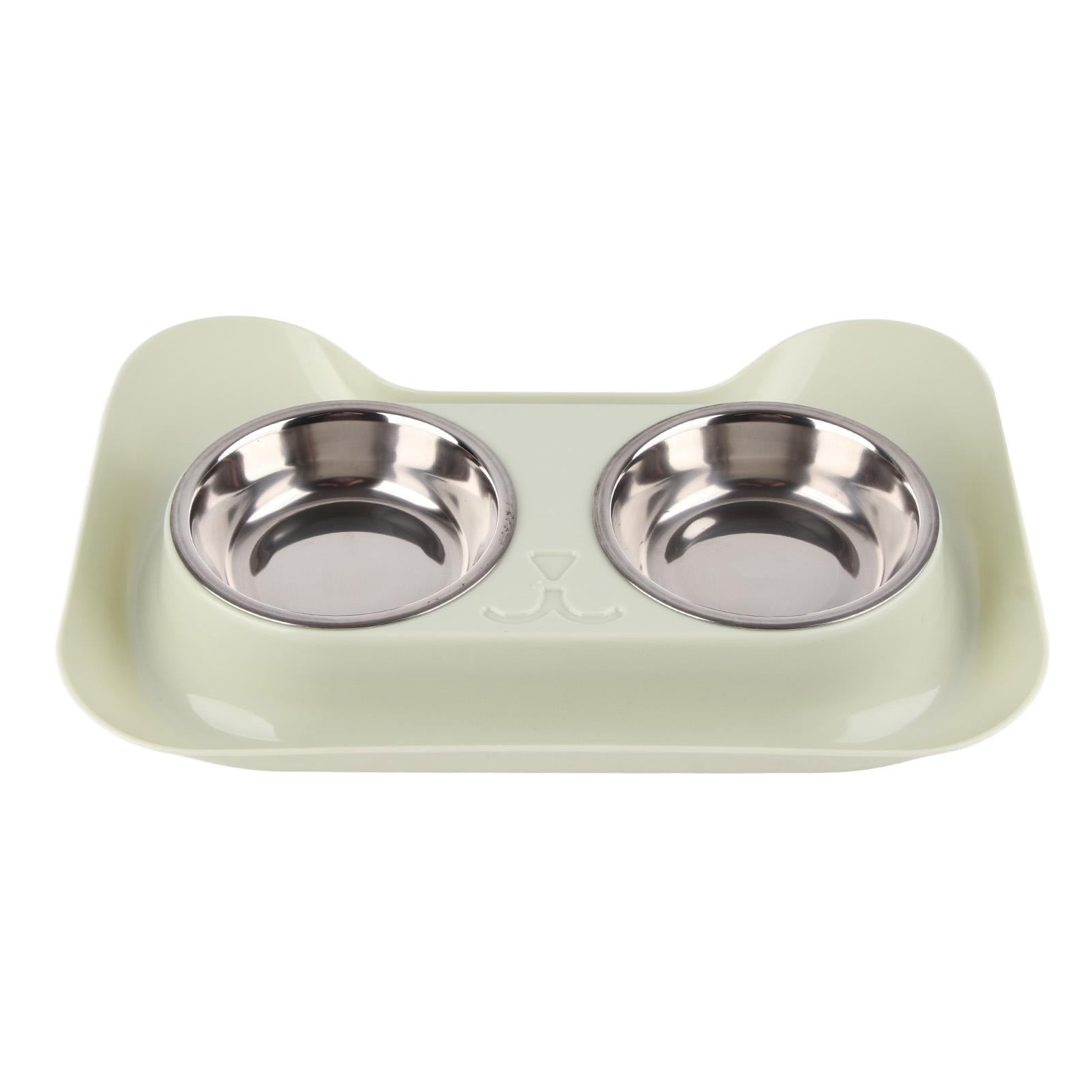 Pet Dog Bowls Stainless Steel Cute Shape Leak Proof Smooth Inner Easy Clean Double Dog Bowl for зелений
Pet Dog Bowls Stainless Steel Cute Shape Leak Proof Smooth Inner Easy Clean Double Dog Bowl for зелений