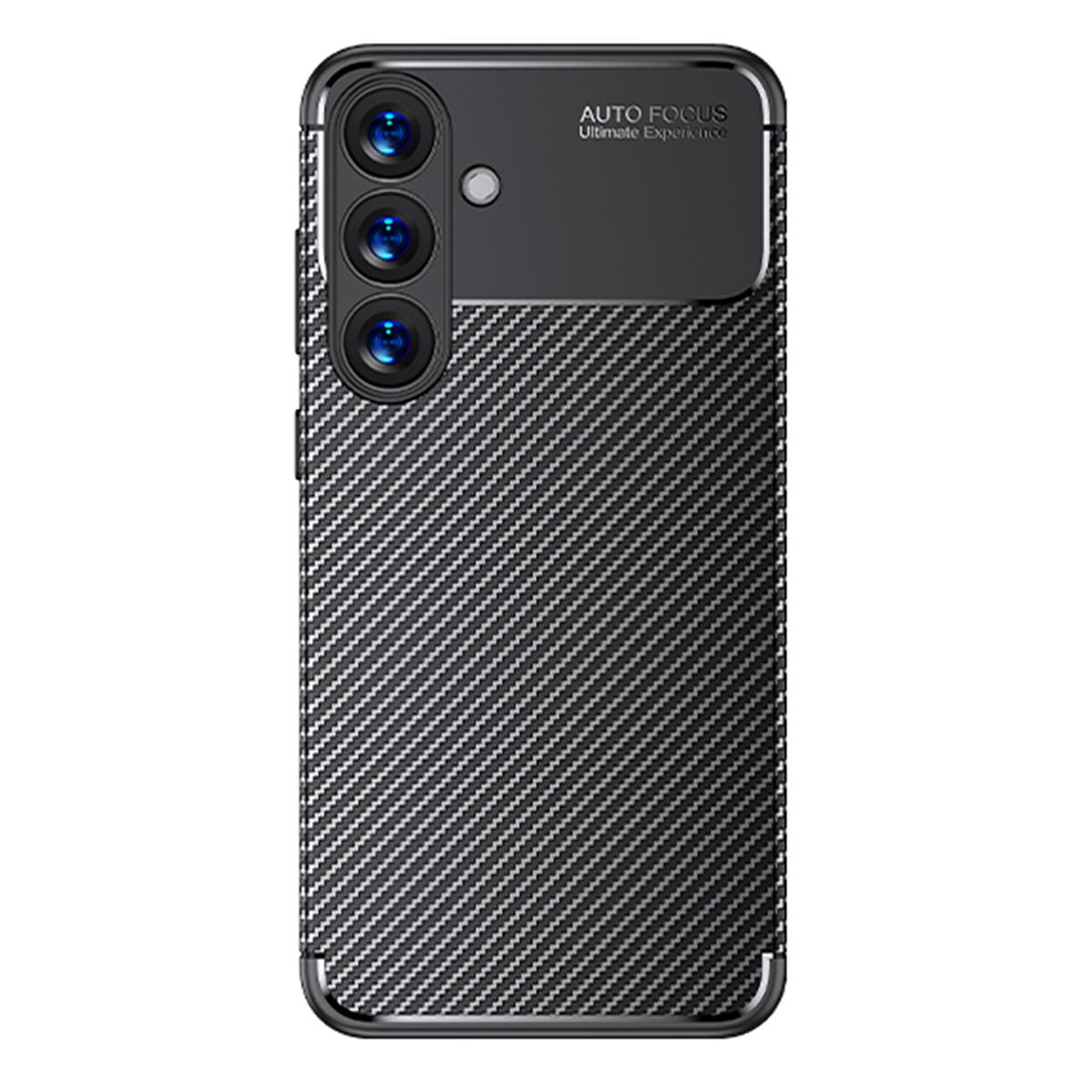 For Samsung Galaxy S25+ Case Carbon Fiber Texture TPU Phone Cover Heat Dissipation Style A 
For Samsung Galaxy S25+ Case Carbon Fiber Texture TPU Phone Cover Heat Dissipation Style A