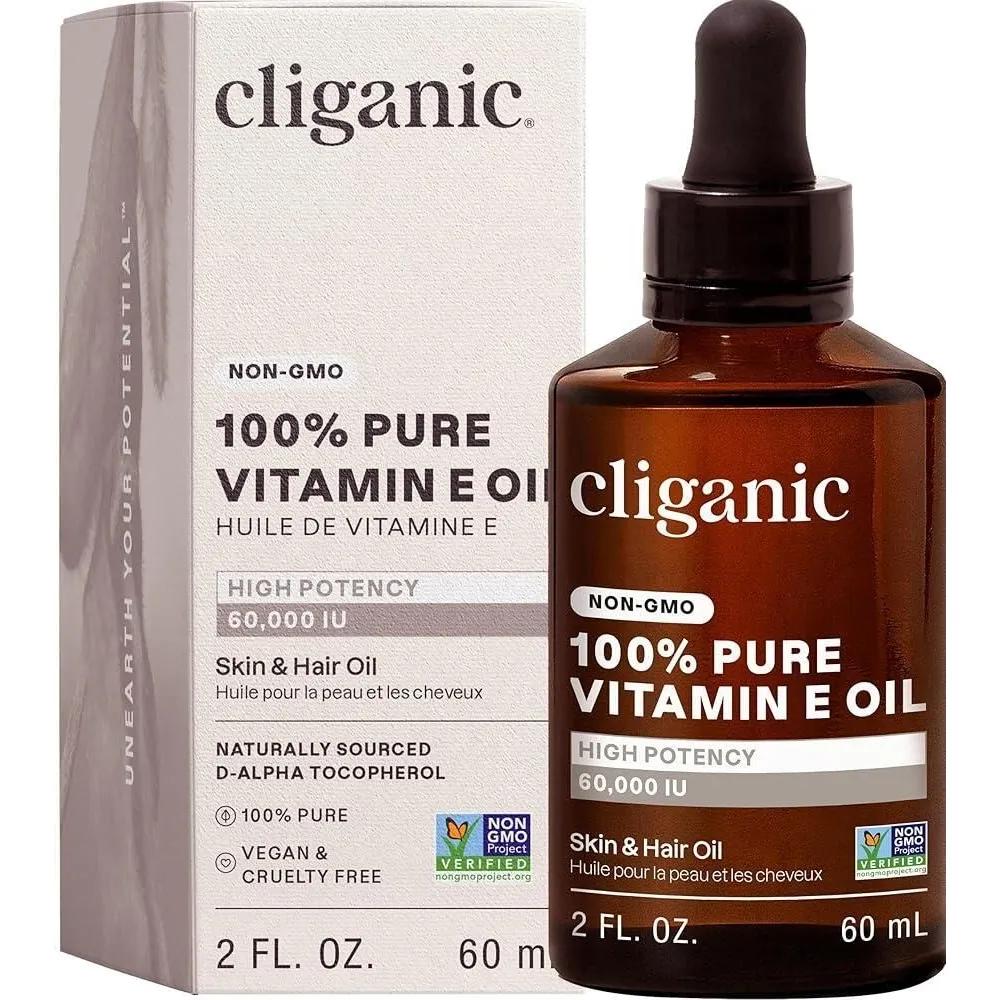 Cliganic Pure E Oil for Skin, Hair, and Face - 60,000 IU GMO-Free D-Alpha Tocopherol. Multiple packages available.
Cliganic Pure E Oil for Skin, Hair, and Face - 60,000 IU GMO-Free D-Alpha Tocopherol. Multiple packages available.